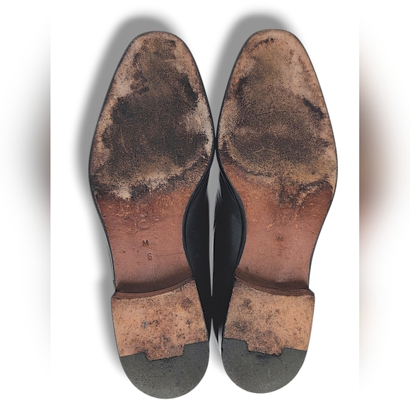 COACH Made In Italy Women's Size 6M Classic Navy Genuine Smooth Leather Loafers - Picture 16 of 17